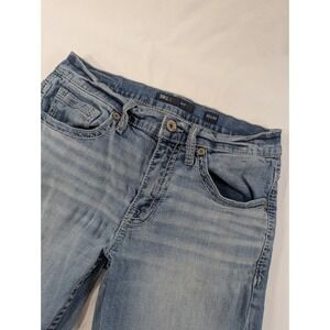 BKE Jake Bootleg Jeans 32x34 True Bootcut Light Wash Denim Jeans Thick Stitch